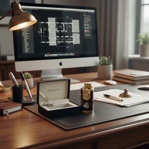 Sormwitt.Gold and brown all in-one triple torch Lighter(butane not included).